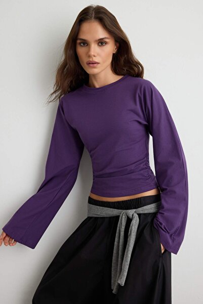 Trendyol Collection Bluză mov TWOAW26BZ00293