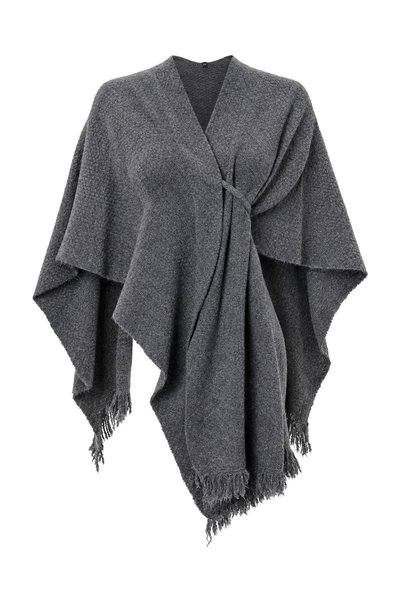 Trendyol Collection Anthracite Soft Textured Knitwear Poncho