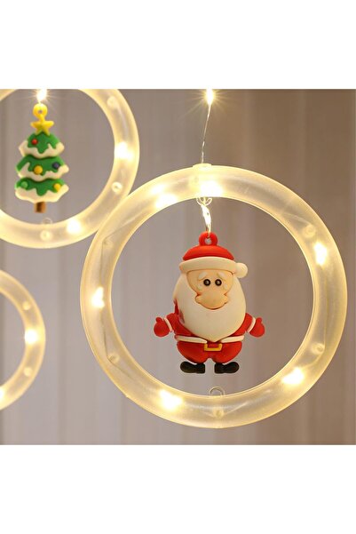 unbranded Instalație Crăciun JOLLYRINGS 3m, 10 inele LED, 5 figurine, decor f...