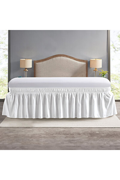Choice Elastic Bed Ruffles Bed Skirt Soft Comfortable Wrap Around Fade Resist...