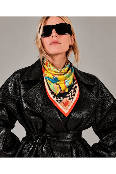 Bolder Nil Scarf Turquaz&Black Scarf Scarf