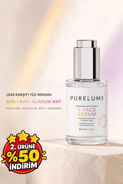Pure Lume Purelume X-Face ve Siyah Nokta Karşıtı, ve Cilt Onarıcı Serumu 30 ml
