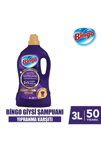 Bingo Giysi Şampuanı Yıpranma Karşıtı 3LX2