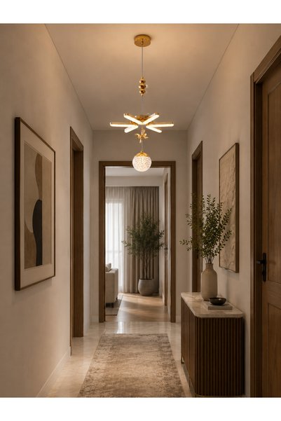 best power ثريا سقف LED حديثة 9889 — 40 واط، قطر 40 سم، قابلة للتعديل 90 سم —...