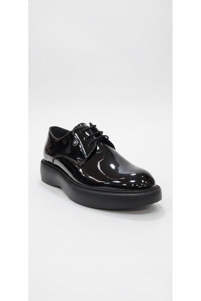Ustalar Ayakkabı Çanta Black patent leather men's genuine leather shoes 721.7...