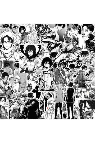 choice2 Bandai 70PCS 10/30/70pcs Attack on Titan Anime Stickers Cool Cartoon ...
