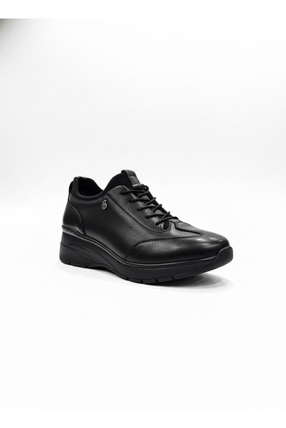 Ustalar Ayakkabı Çanta Black Women's Genuine Leather Shoes 710.055.046