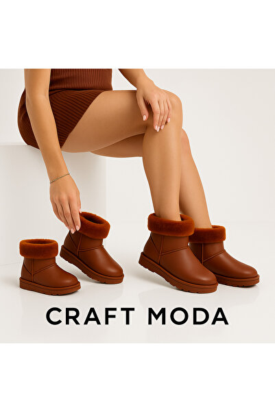 CRAFT MODA Αδιάβροχες χειμερινές μπότες με γούνα εσωτερικά, γυναικείες και πα...
