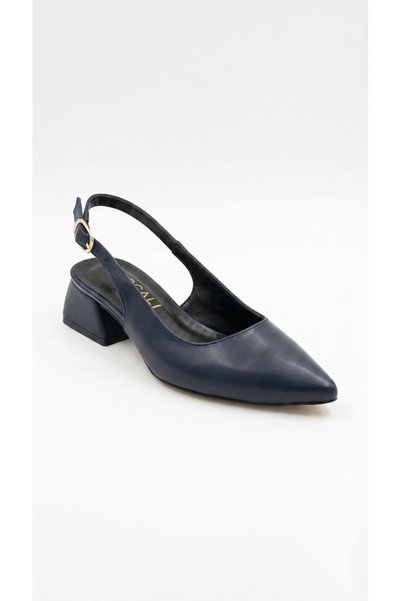 Ustalar Ayakkabı Çanta Navy Blue Women's Daily Heeled Shoes 036.3910