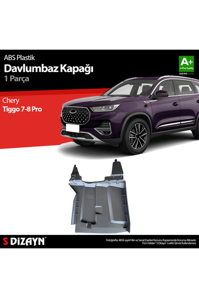 S Dizayn S-Dizayn Chery Tiggo 7-8 Pro Sol Teker Boşluğu Davlumbazı Plastik Ko...
