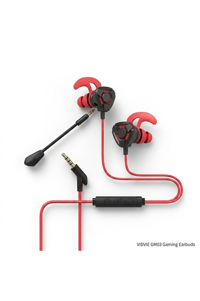 Vidvie GM03 E-Sports Mobile Gaming Earphones, In-Ear Wired Headset with Detac...
