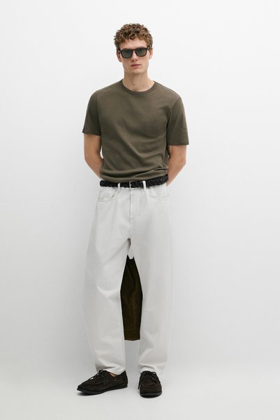 Massimo Dutti %100 pamuklu kısa kollu tişört