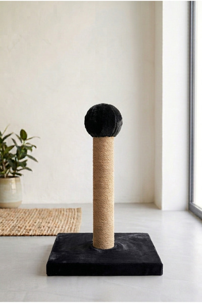 MAVİ UMAY Cat Scratching Board 40 cm Vertical Scratching Post with Jute Rope 30X30 cm