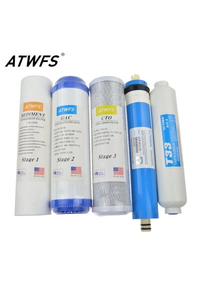 Choice Water Purifier 5 Stage Filter Cartridge 75 gpd RO Membrane Reverse Osm...