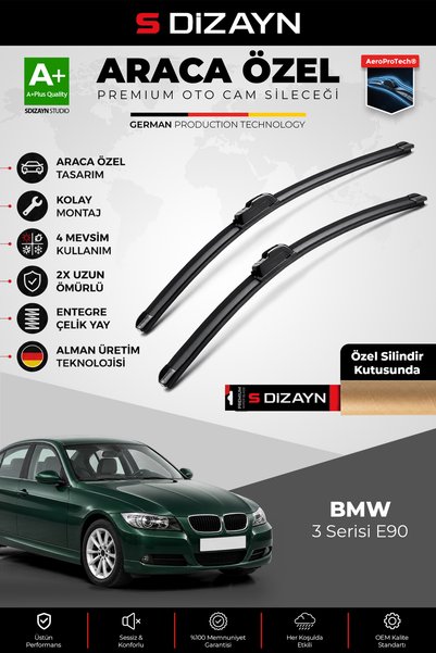 S Dizayn S-Dizayn BMW 3 Serisi E90 Ön Cam Silecek Seti 2005-2009 Premium Arac...