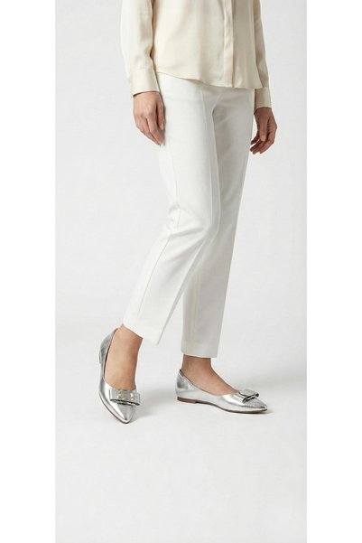 Ustalar Ayakkabı Çanta Silver Women's Ballerina Shoes 461.72