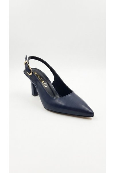 Ustalar Ayakkabı Çanta Navy Blue Women's Heeled Shoes 036.1410