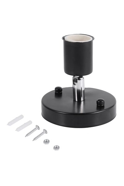Choice3 black E27 Light Bulb Socket Modern Retro Ceiling Lamp Wall-Mounted La...