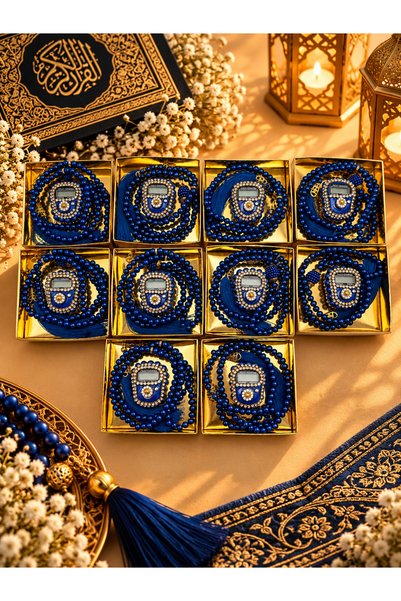 lenagiftworkshop 10 قطع هدية المولد والحج والعمرة ساكس الحجر الأزرق ترديد وتس...