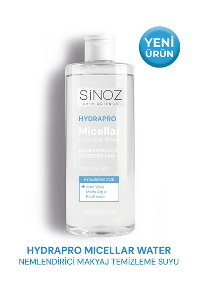 SİNOZ Hydrapro Moisturizing Micellar Makeup Cleansing Water for Sensitive Ski...