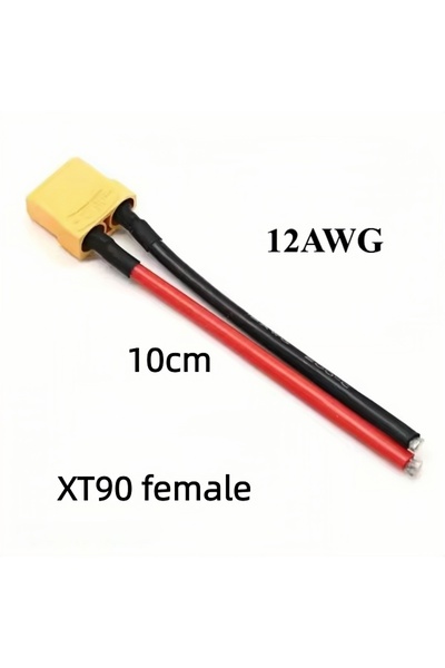 Choice موصل XT90 أنثى 10 سم، قطعة واحدة، موصل XT60 XT30 T XT90 Mpx ذكر/أنثى م...