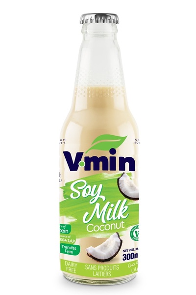 V-MIN SOY Milk Coconut flavor 300ml | Plant-Based Soy Milk Drink