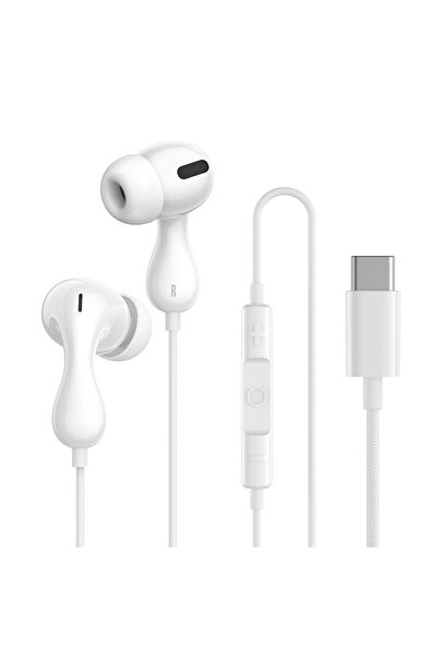 Baseus CZ20-White Encok CZ20/HZ20 Wired Earphone Type-C/3.5mm Jack Hi-Res Aud...