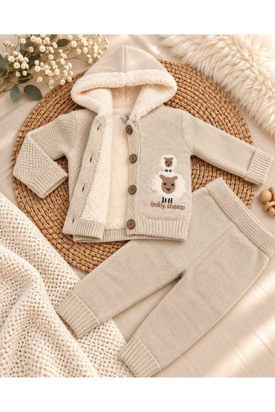 a baby طقم أطفال مبطن من كوزو