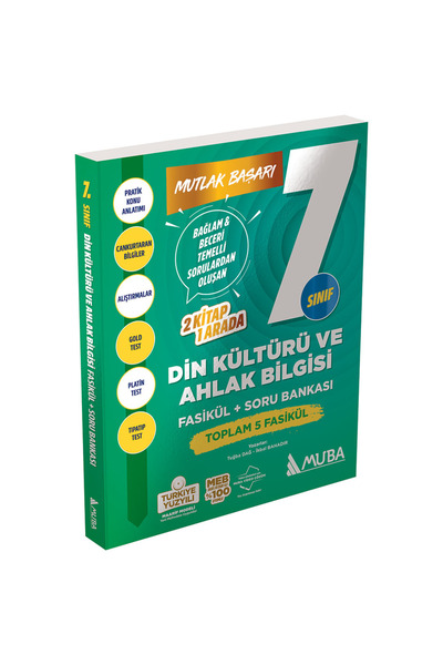 Muba Yayınları FSK7005 MB 7.Sınıf Din Kültürü Fasikül + Soru Bankası