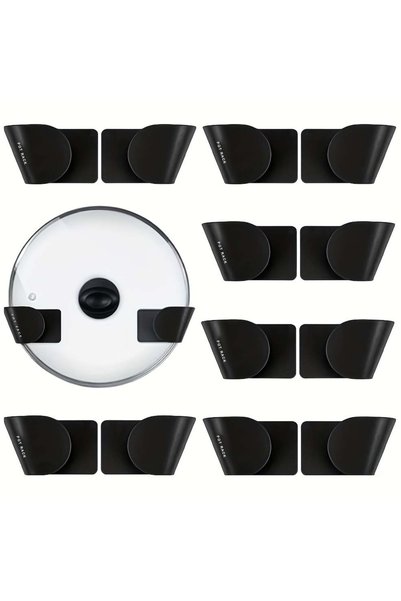 Choice1 1-tier 6Pairs black 1/3/6Pairs Pot Lid Holder Wall-Mounted Hanging fo...