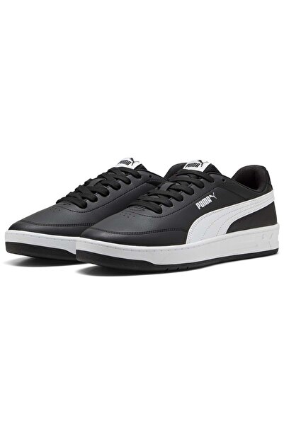 Puma Court Classic Clean 402223 Sneaker Unisex Spor Ayakkabı SİYAH-BEYAZ