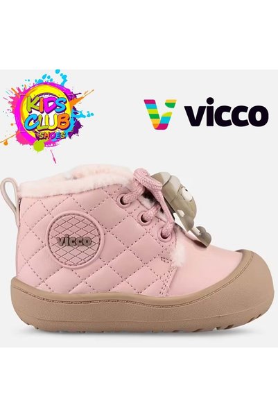 Vicco حذاء نيوبي للأطفال مصنوع من المطاط والفراء لتقويم العظام PUDRA