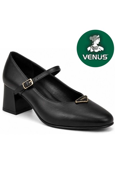 Venüs Albasa Genuine Leather Comfort Orthopedic Women's Classic Heeled Shoes ...