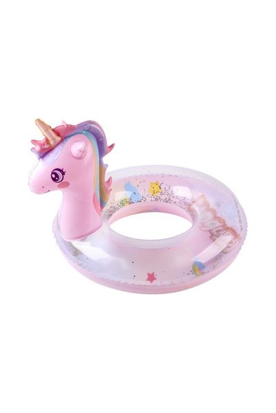 Choice 1Pc-Pink 1pc Inflatable Rainbow Unicorn Pool Float – Glitter Design fo...