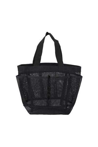 Choice1 black Large Capacity Mesh Shower Swimming Bath Bags With 8 Pockets Wa...