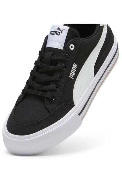 Puma Court Classic Vulc FS 396353 Unisex Spor Ayakkabı SİYAH-BEYAZ
