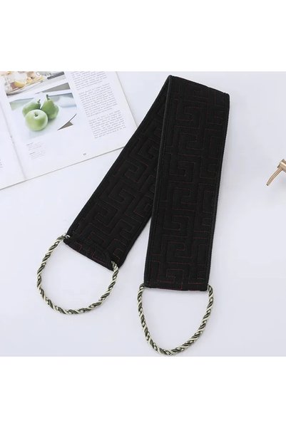 Choice1 black Men'S Long Handle Exfoliating Back Scrubber - Double Texture Ba...
