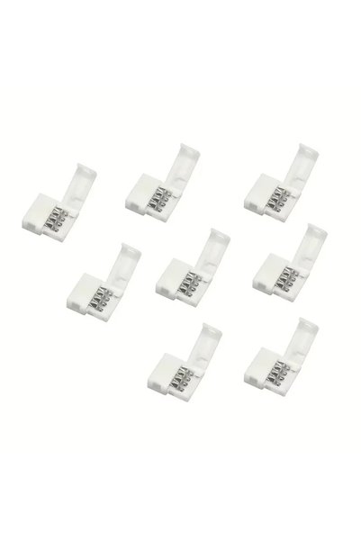 Choice موصل شريط إضاءة LED رباعي الأطراف 10 مم، 10 قطع، 8 مم، 10 مم، ثنائي ال...