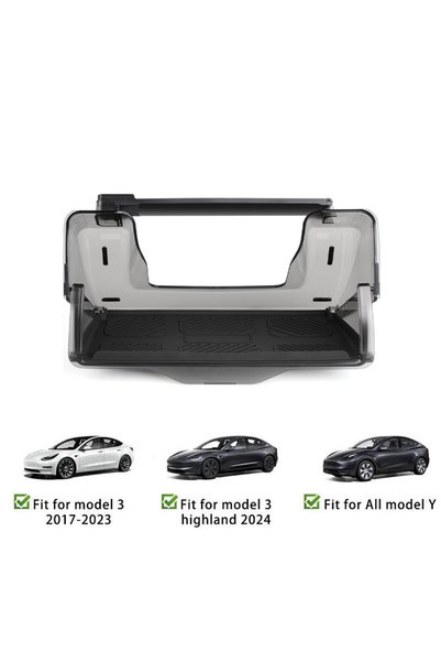 Choice1 Black A TEEQ Center Under Screen Storage For Tesla Model 3 Highland M...