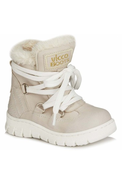 Vicco Kappa Furry Orthopedic Children's Boots Beige