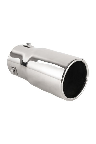 Choice Silver 1Pcs 2.5“Inch Car Part New Design Flat Tail Pipes Car Accessori...
