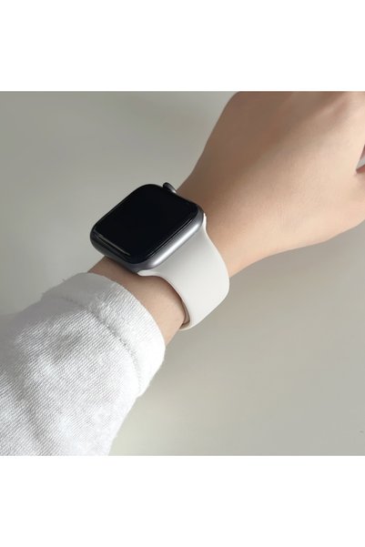 Choice89 38-40-41-S10-42 S-M 10 أحزمة بيضاء حجرية لساعة أبل 10 مقاسات 46 مم 4...