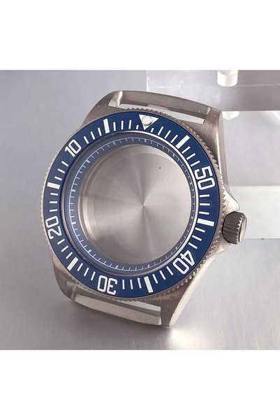 Choice1 For NH35A movement Blue insert 42mm Tactical Frog Titanium watch case...