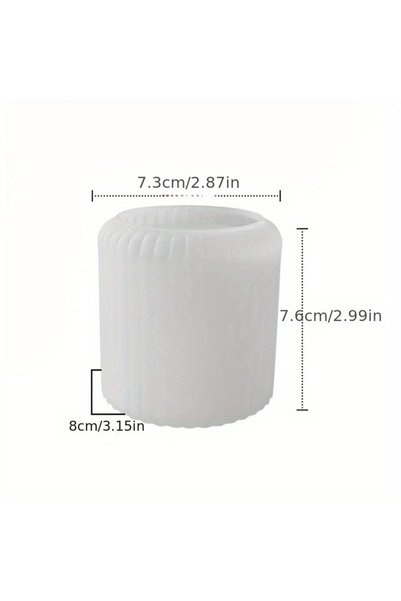 Choice 1Pc mold Striped Candle Cup Silicone Mold DIY Gypsum Concrete Jewelry ...