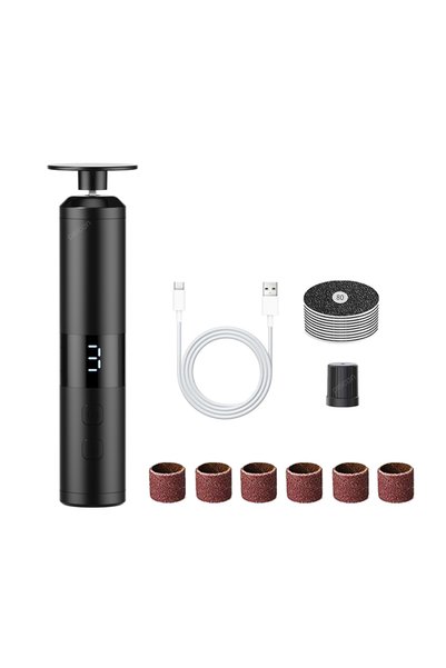 Choice black Electric Foot Callus Grinder Rechargeable Foot Predicure Grindin...
