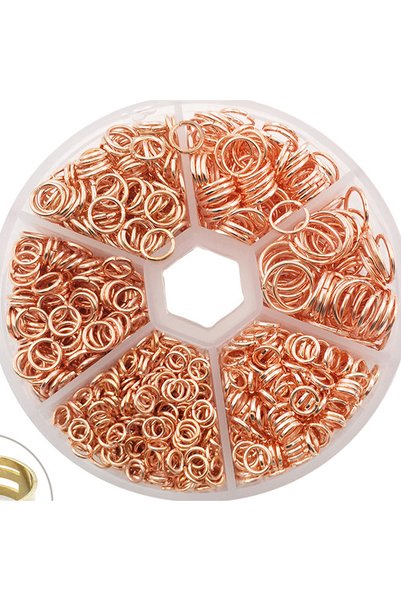 Choice HK626 1Box Metal Open Jump Rings Split Rings Connectors Iron Open Jump...