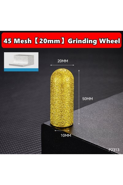 Choice 20mm 45mesh M10 Diamond Brazed Backwater Grinding Wheel Finger Bit Mil...