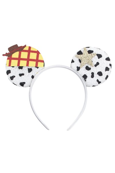 Choice38 TDMQ001-46 Cartoon Mouse Ear Headband Sequins Bow Hairband Space Ast...