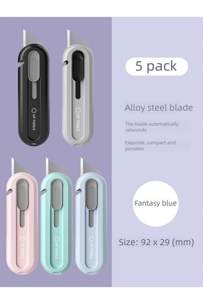 Choice 5 Pack 5 pcs Utility Knife Box Cutters Retractable Sharp Cartons Lette...