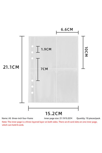 Choice Four grids-10pcs Cartoon Plush A5 Kpop Binder Photocard Holder Idol Ph...